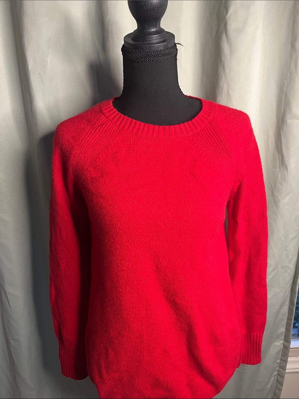 Anthropologie Crewneck Sweater in Bright Red XS